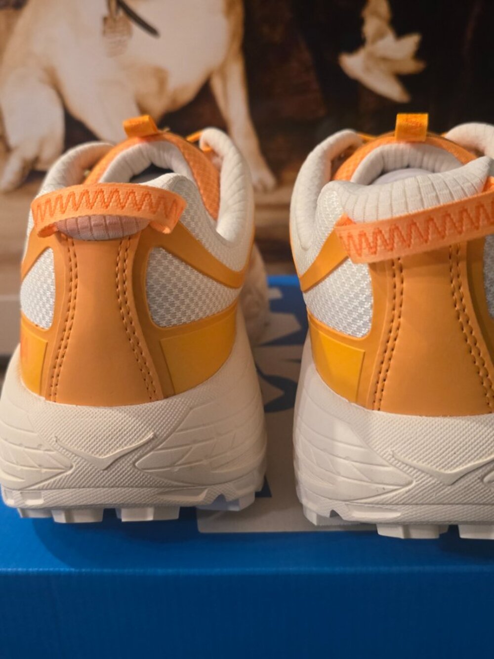 Hoka Mafate Three2 Sun Coral 1141572 / SRLL Running Hiking Shoes Mens 12 NEW - Picture 7 of 10